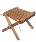 table basse de jardin - repose pied frêne pin brun