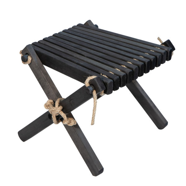 table basse de jardin - repose pied aulne noir